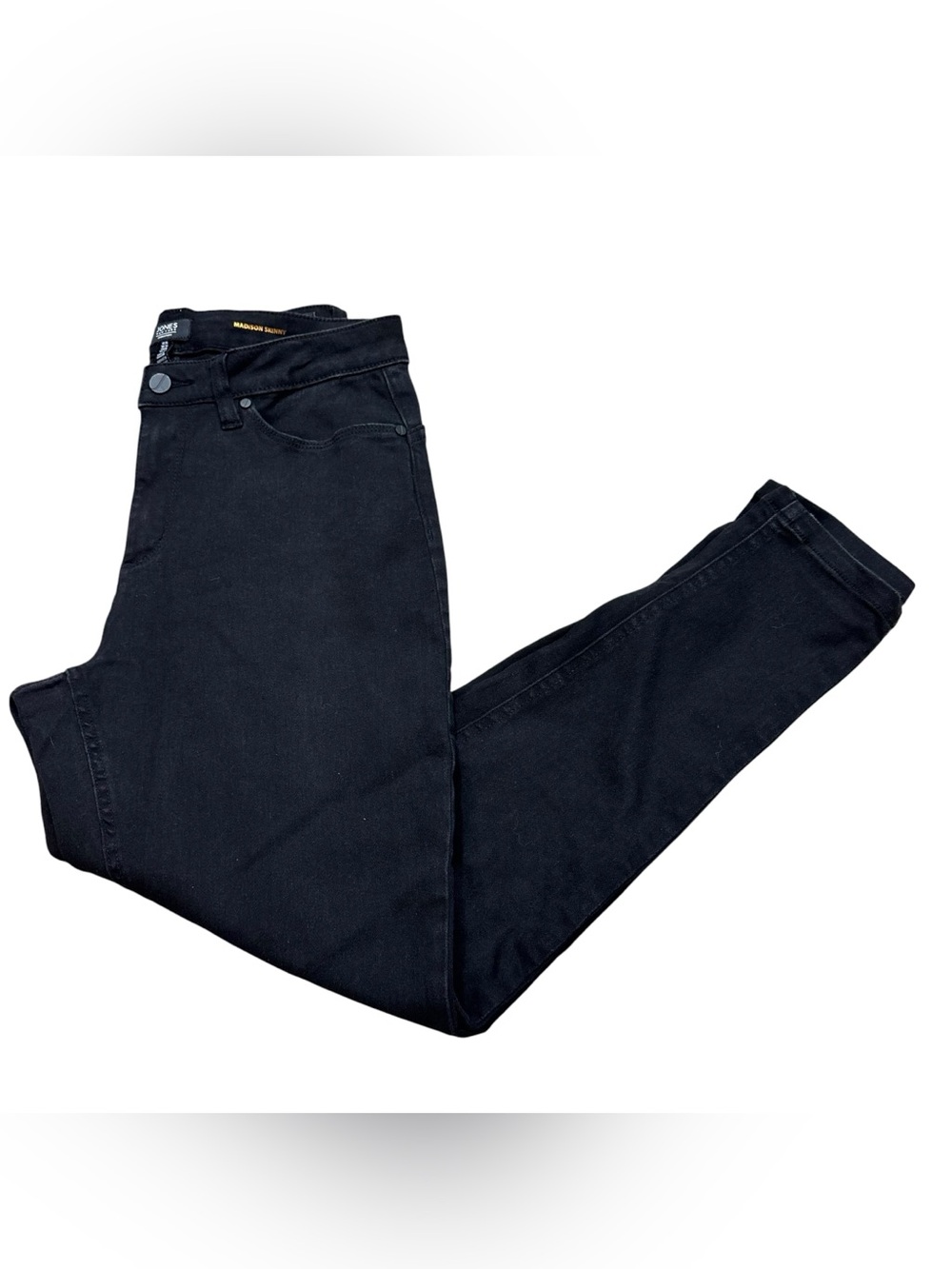 Ladies Jones New York Black Madison Skinny Jeans‎ Size 10